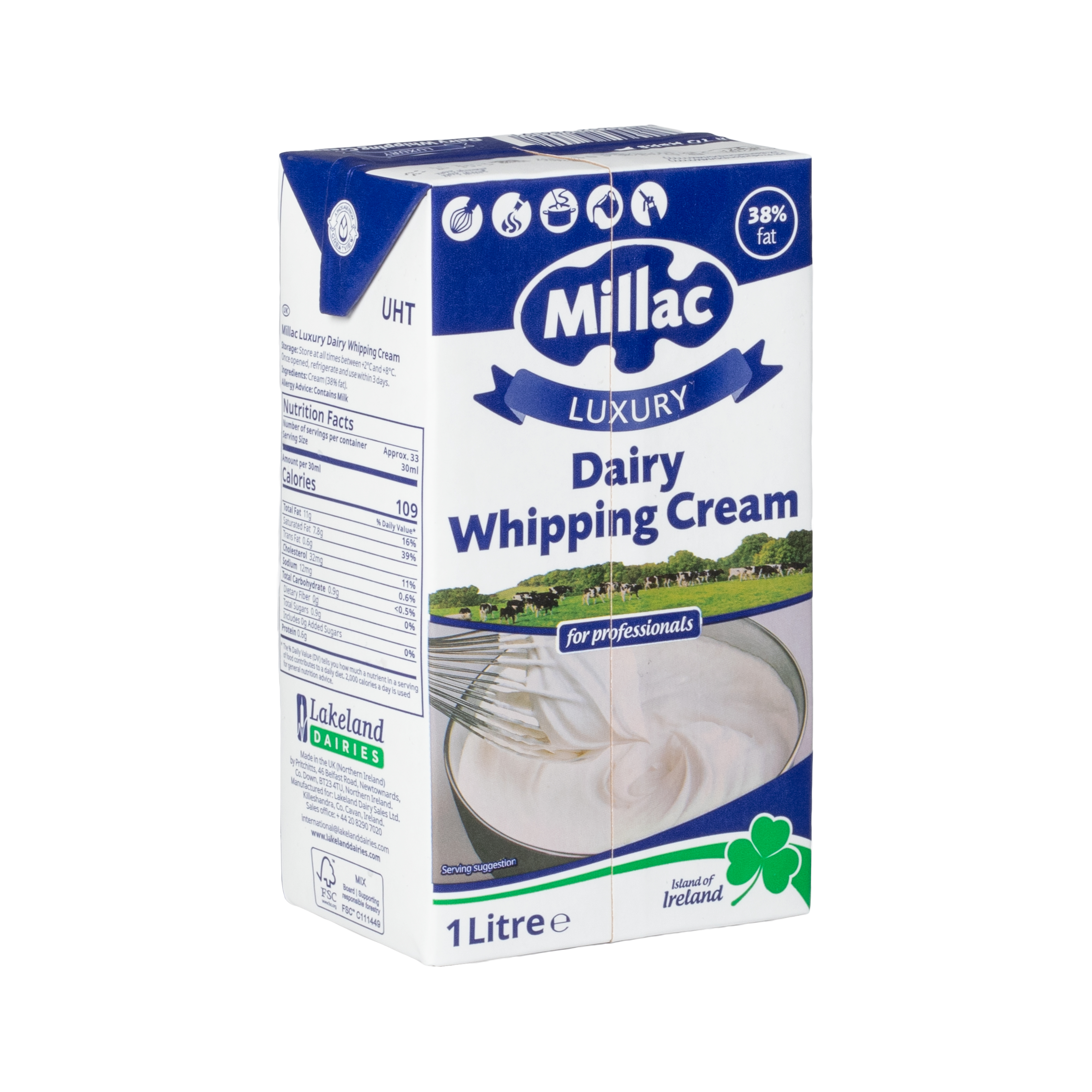 Millac Luxury Dairy Whipping Cream 38 % UHT