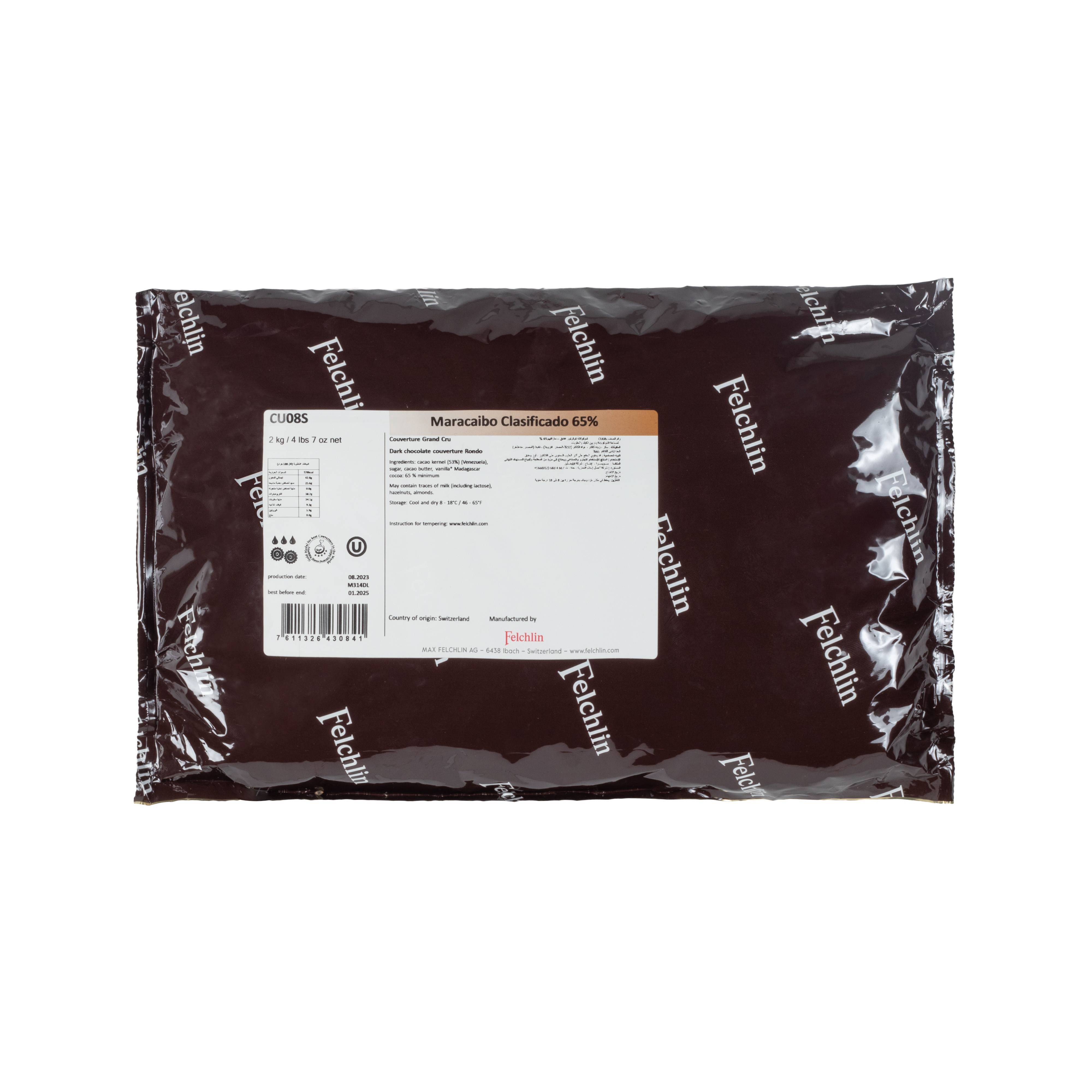 Felchlin Maracaibo Dark Couverture 65 % Grand Cru
