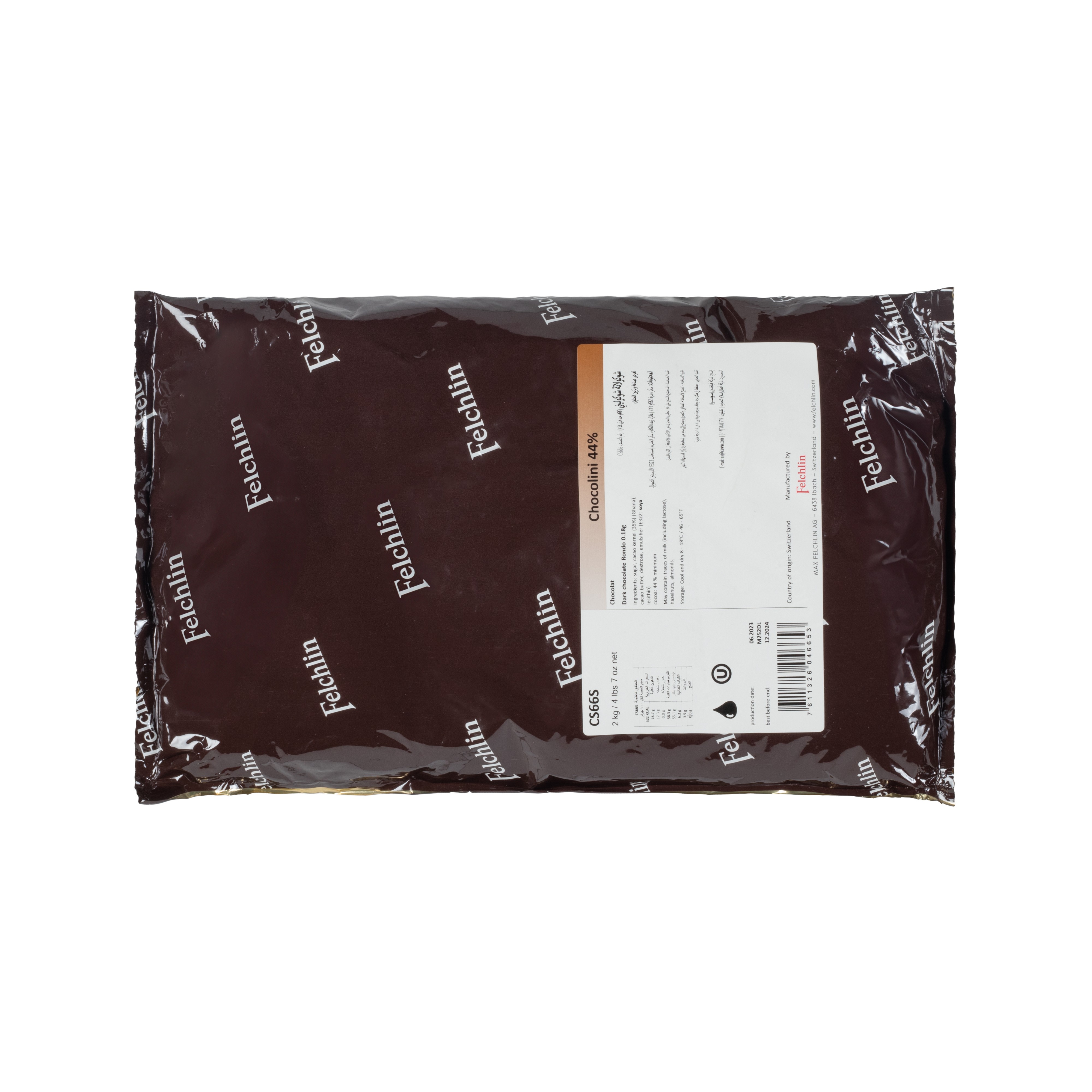 Felchlin Chocolini Couverture drops 44% Bake Stable