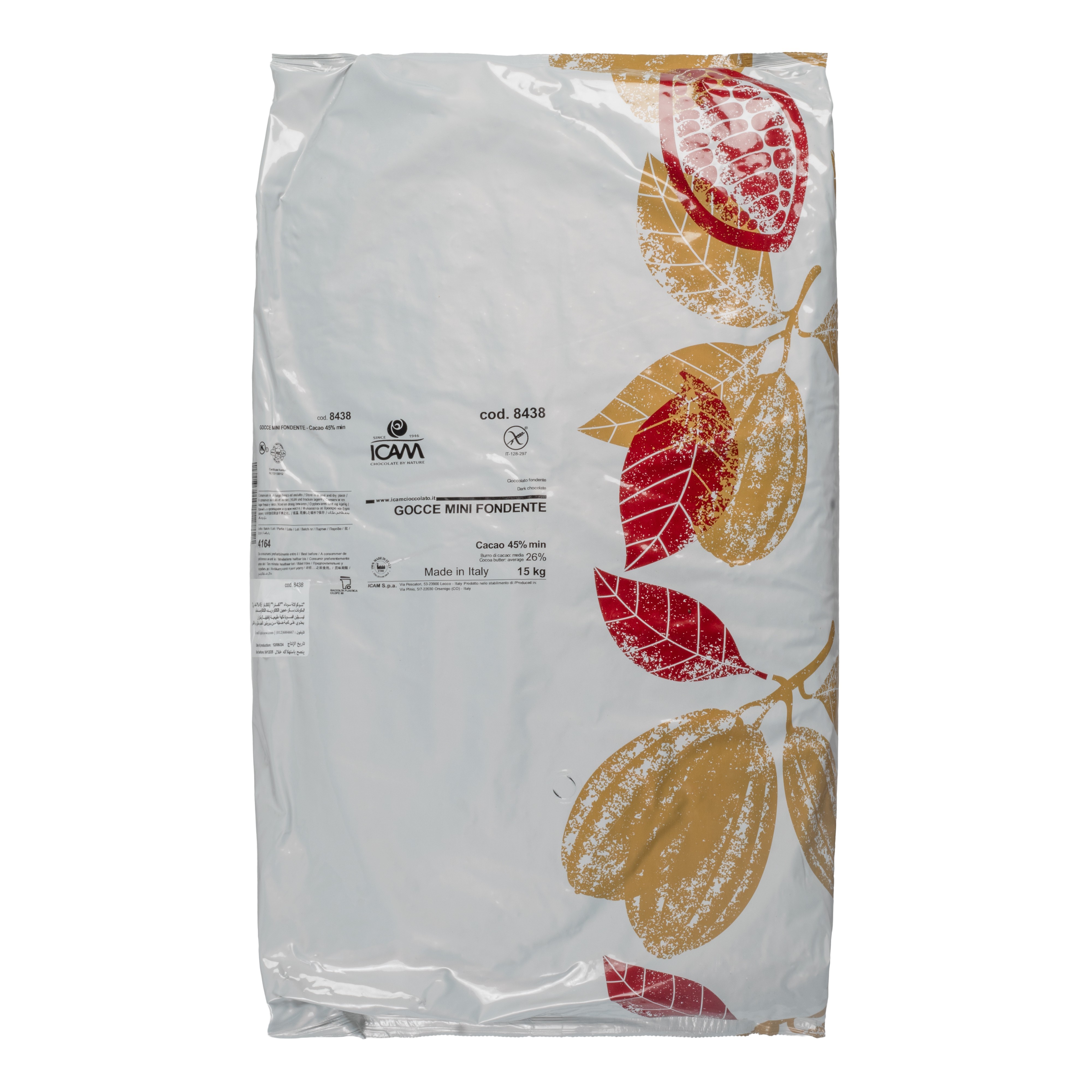 %Dark Couverture Drops - Bake stable 45