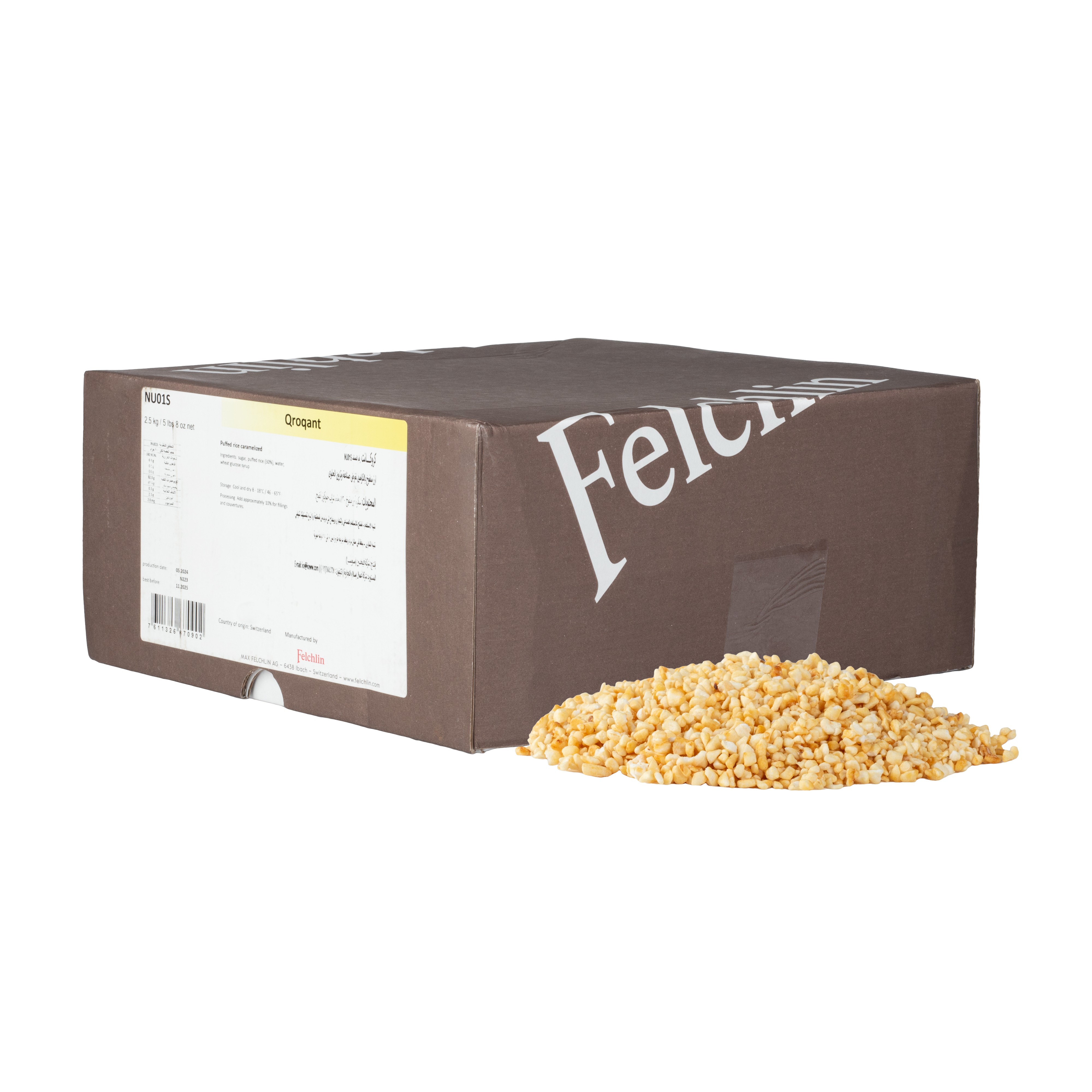 Felchlin Qroqant - Caramelized Puffed Rice