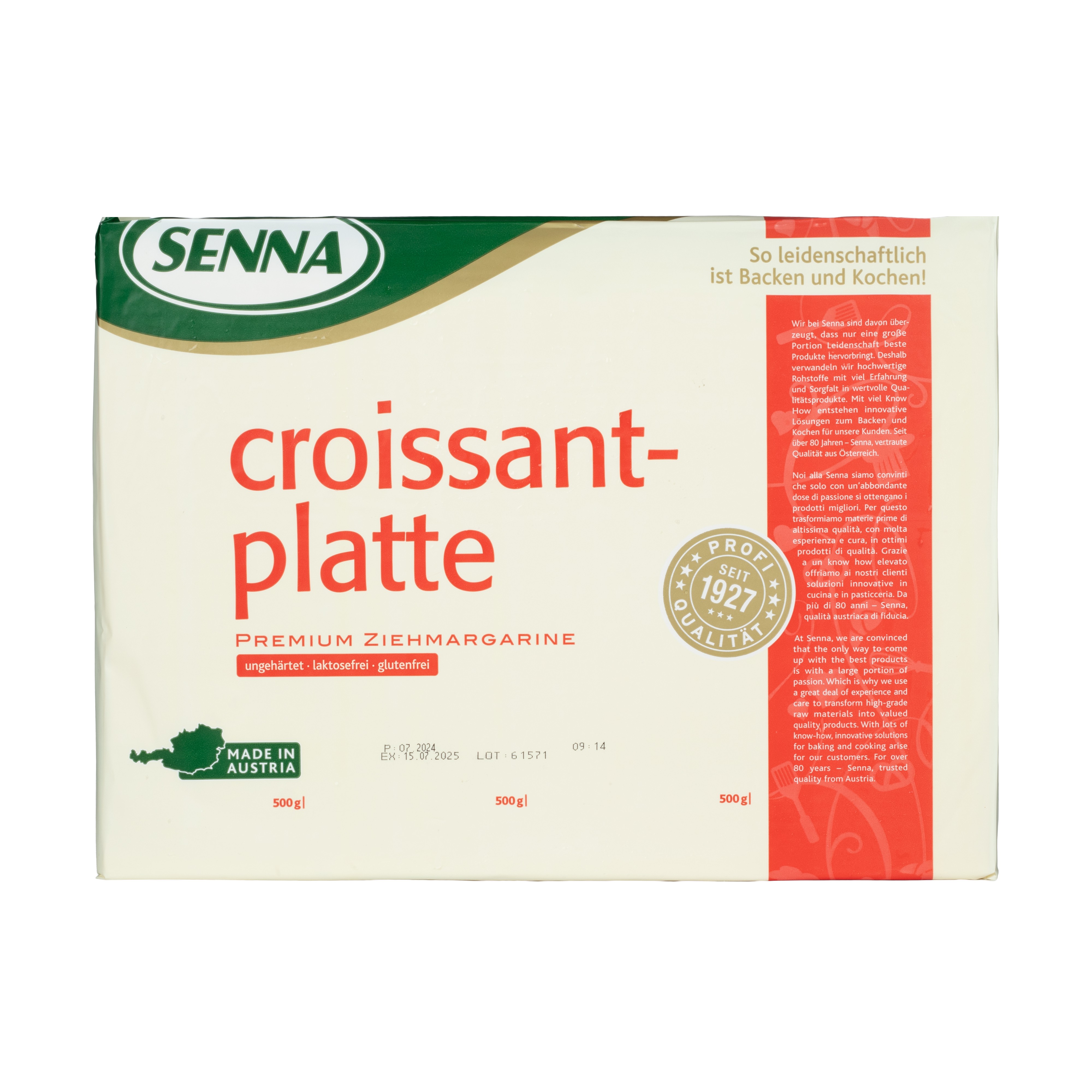 Senna Croissant Platte Margarine