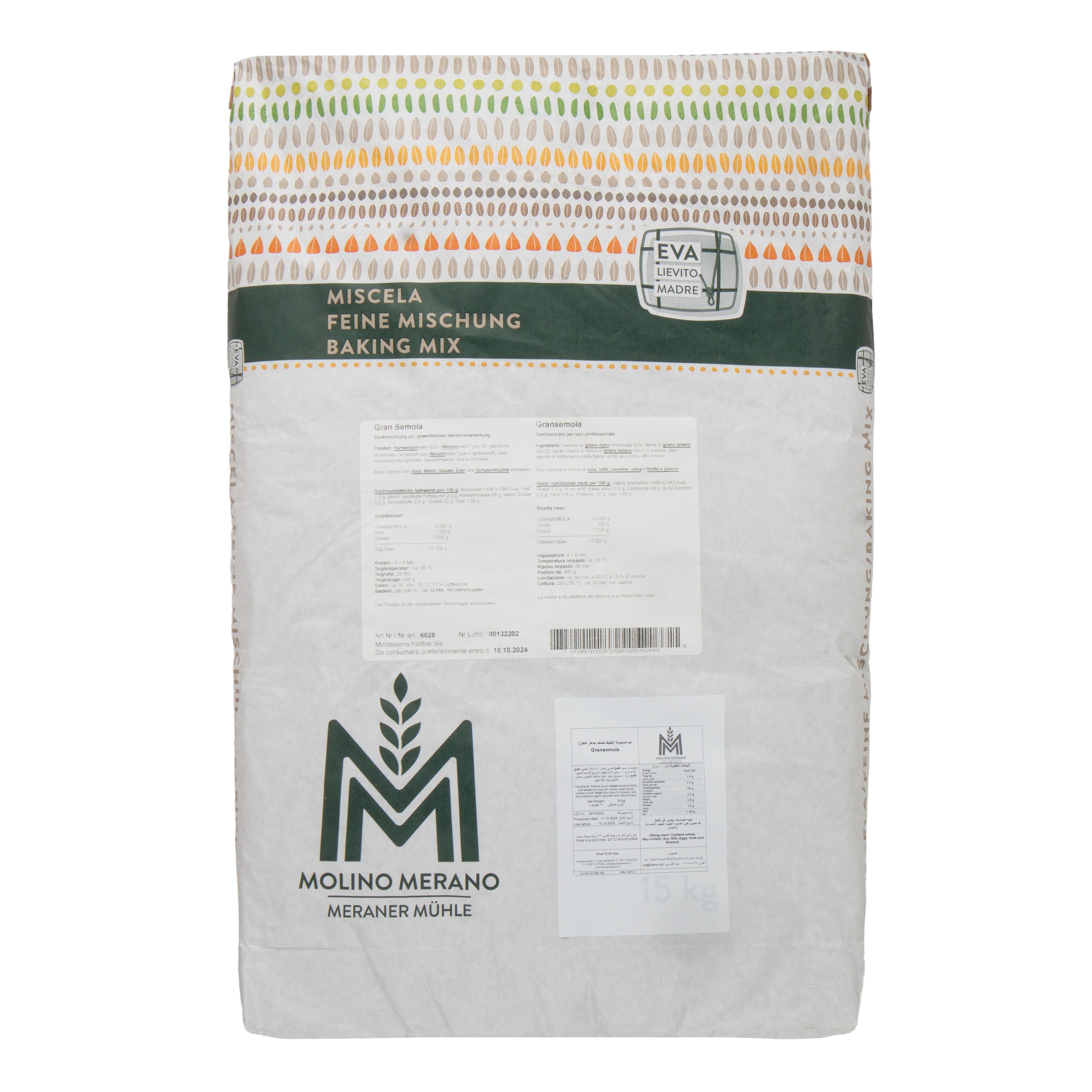 MOLINO MERANO MERANER MÜHLE Grandsemola Corn Bread Mix 100%
