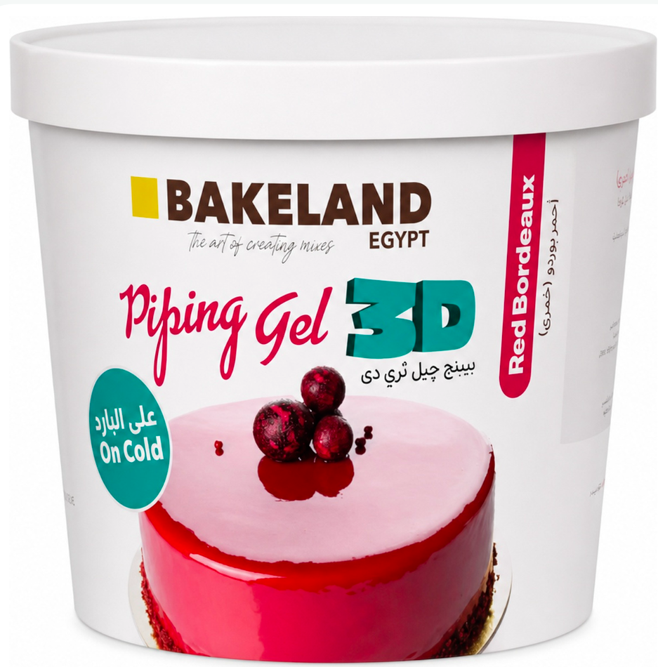 Bakeland Piping Gel 3D Bordeaux