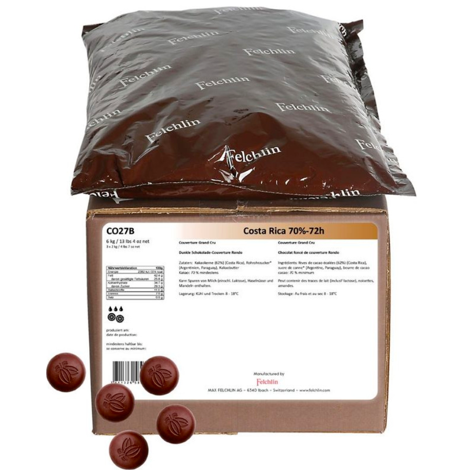 Felchlin Costa Rica Dark Couverture 70%