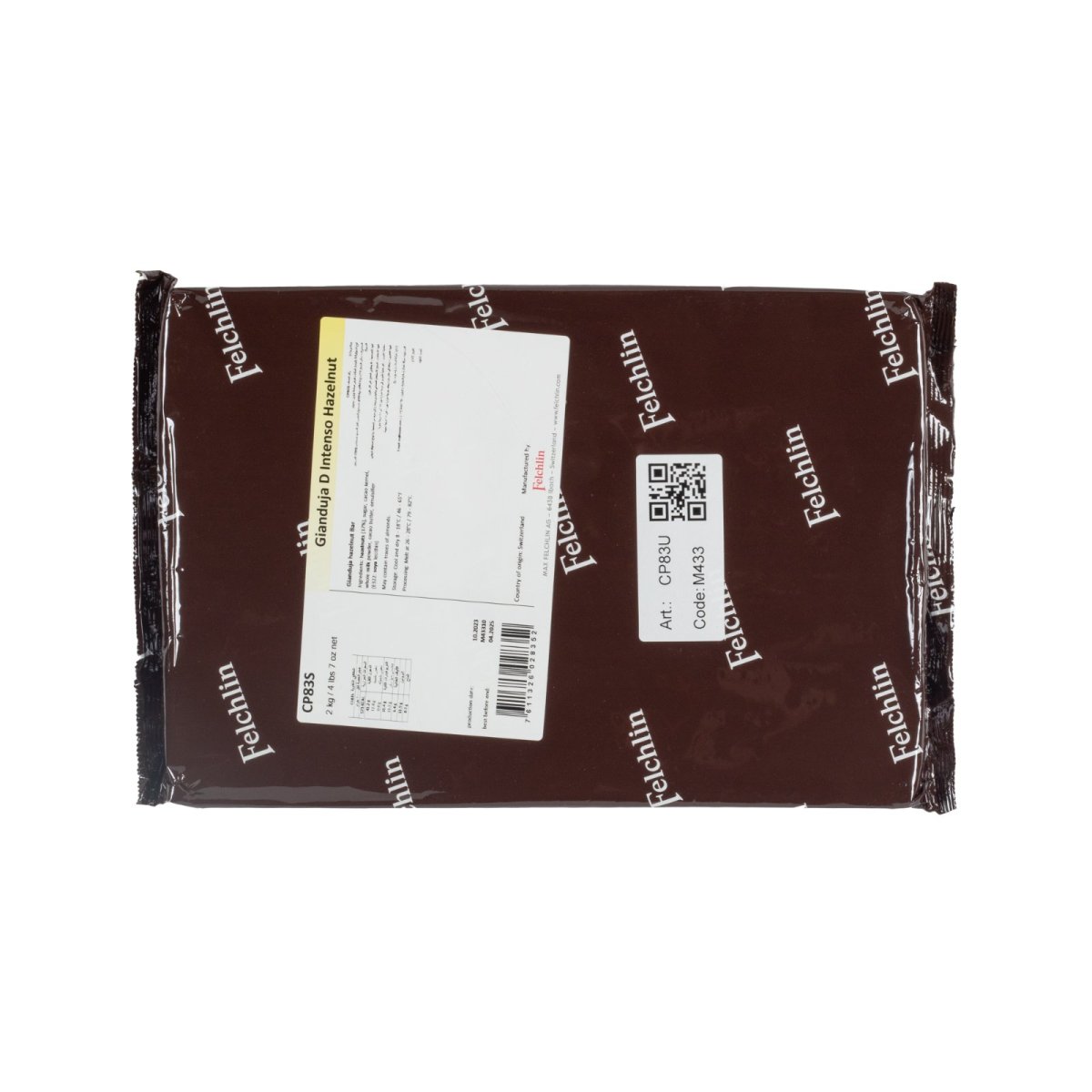 Felchlin Gianduja Dark Intenso Hazelnut