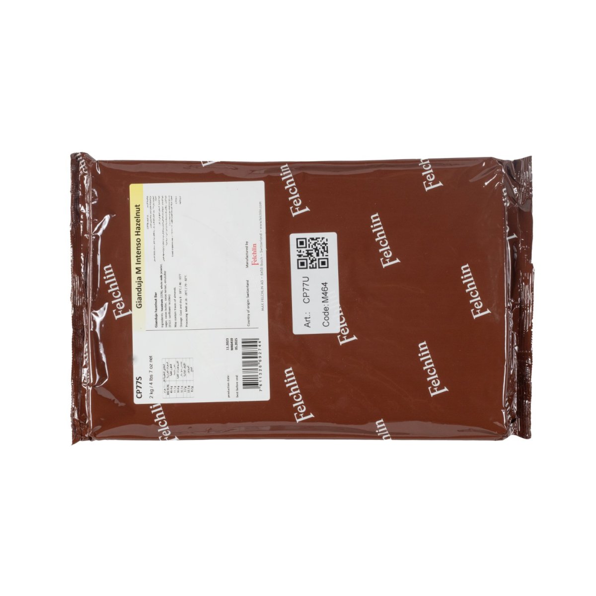 Felchlin Gianduja Milk Intenso Hazelnut