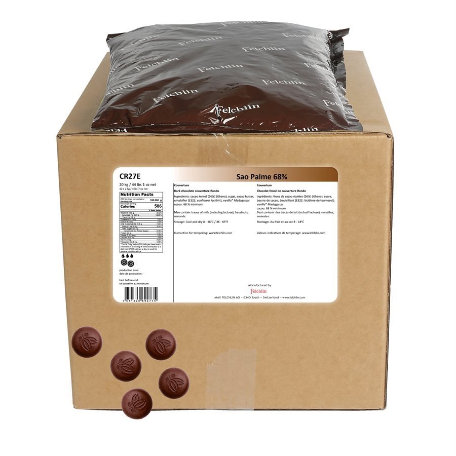 Felchlin Sao Palme Dark Couverture 68%